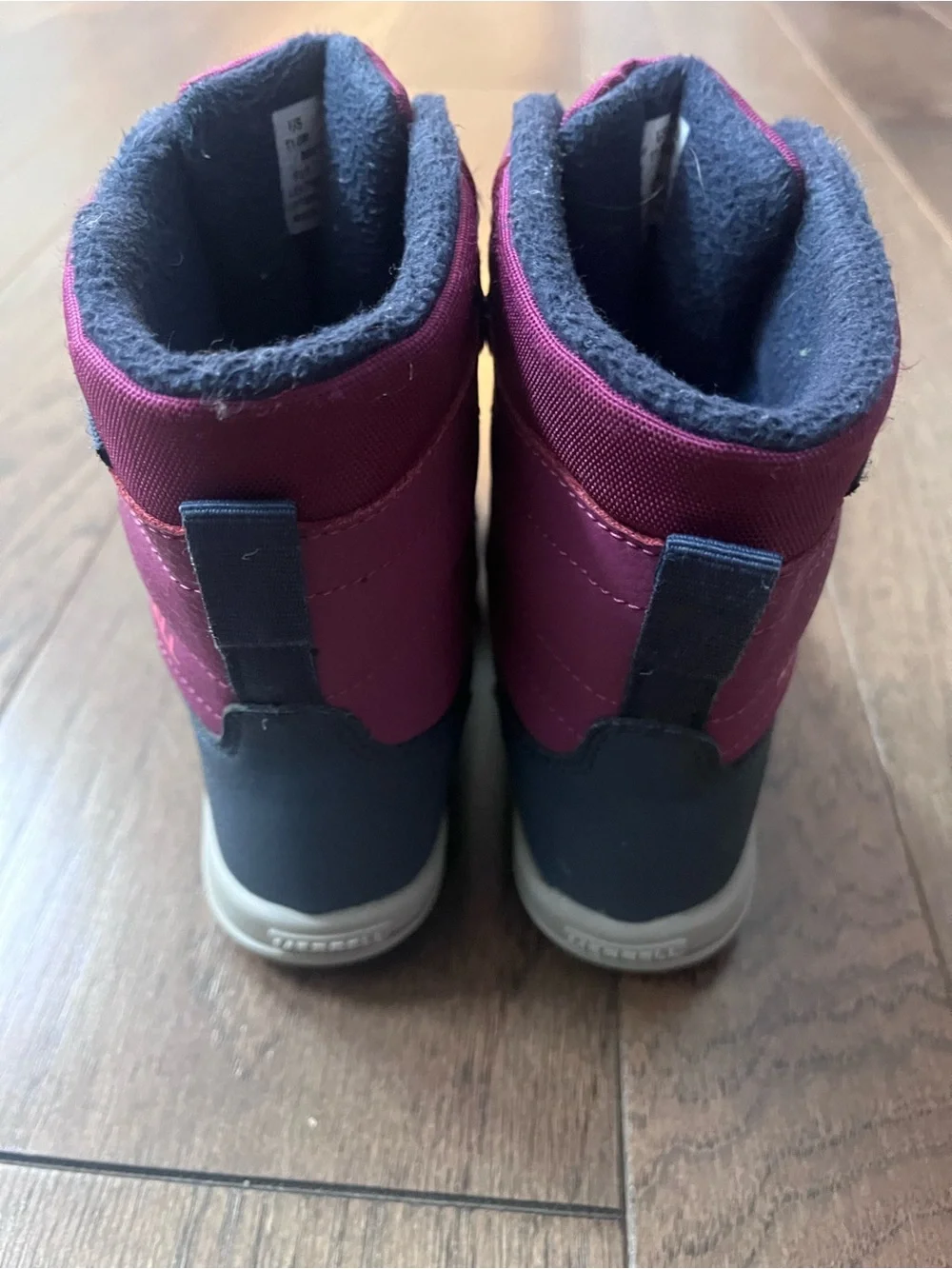 Merrell Kids' Winter Snow Boots in Purple/Burgundy and Navy - size 11